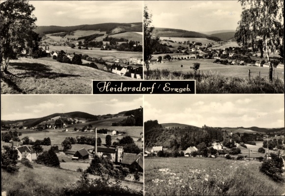 Ak Heidersdorf im Erzgebirge, Panorama