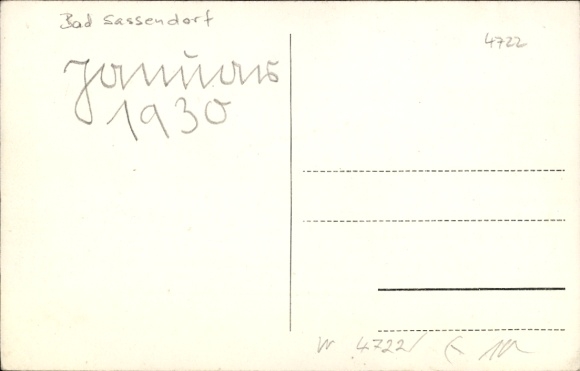 Postcard Bad Sassendorf in Westphalia, children's home