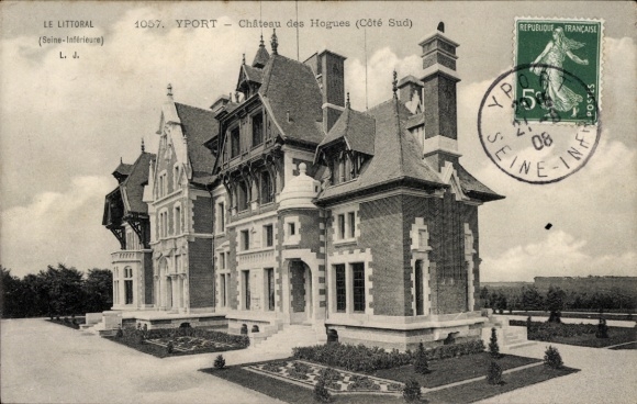 Postcard Yport Seine Maritime, Hogues Castle