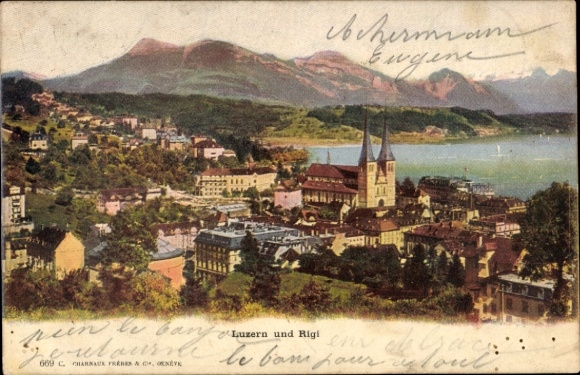 Ak Rigi Kaltbad Kanton Luzern, Gesamtansicht