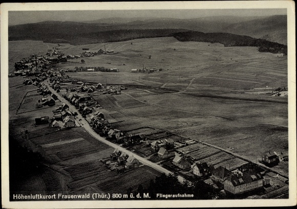 PC Frauenwald am Rennsteig Ilmenau in Thuringia, place with surroundings, aerial photo