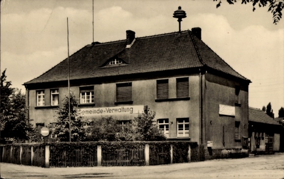 Postcard Muldenstein an der Mulde Saxony Anhalt, Municipal Administration