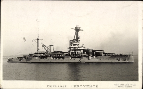 Ak Französisches Kriegsschiff, Marine Militaire Francaise, Provence