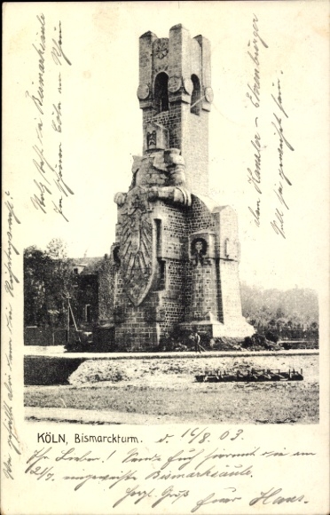 Ak Köln am Rhein, Bismarckturm