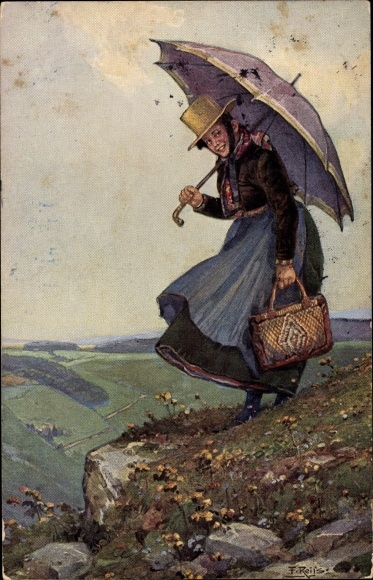 Artist PC Reiss, Fritz, Black Forest Life, Black Forest Woman, Screen