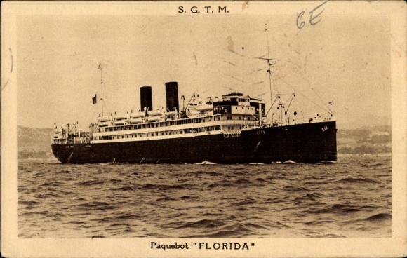 Ak Paquebot Florida, Stoomboot, SGTM