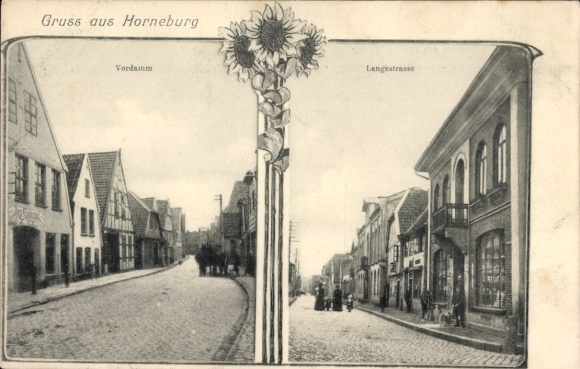 Ansichtkaart Horneburg in het Altes Land, Vordamm, Langestrasse
