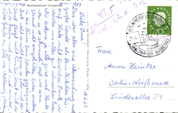 Postcard Nordseebad Langeoog Ostfriesland, partial views, seagulls, seal, rider