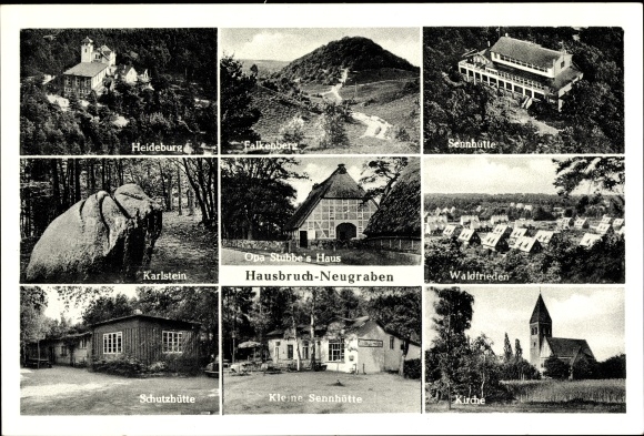 PC Hamburg Harburg Hausbruch Neugraben, Falkenberg, Heideburg, church, Karlstein, Sennhütte