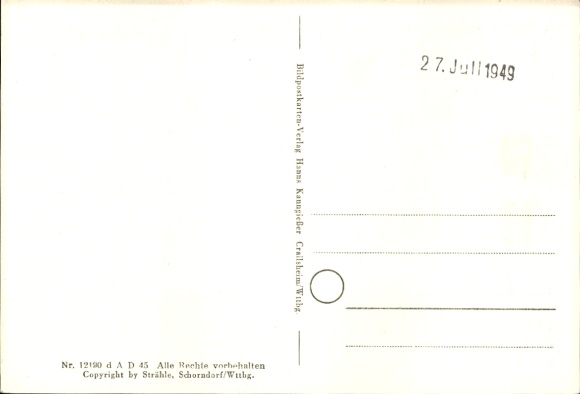 Postcard Hainsfarth near Oettingen Swabia, aerial photograph