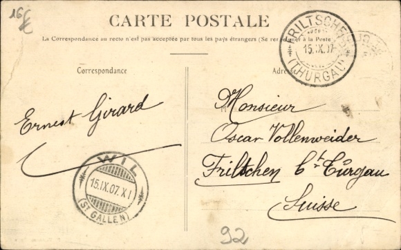 CPA Montretout Saint Cloud Hauts de Seine, Rue Preschez prize du Boulevard de Versailles