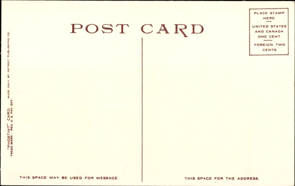 Postcard Creston Wyoming USA, division of the continent