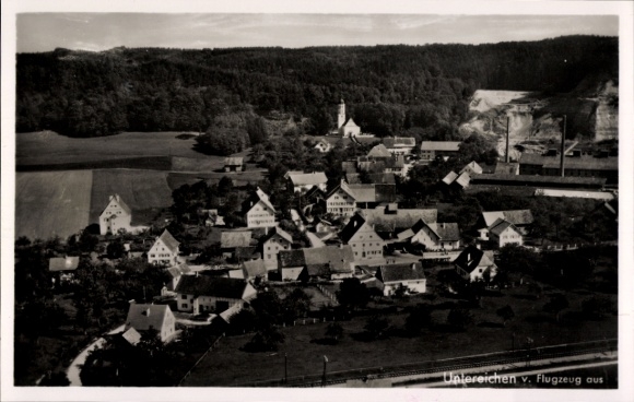 Ak Untereichen Altenstadt an der Iller, Fliegeraufnahme