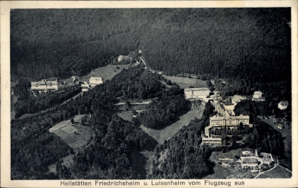 Ak Beelitz in der Mark, Heilstätten, luchtfoto, Friedrichsheim, Luisenheim