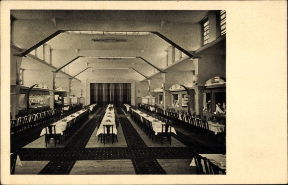 Postcard Holthausen Düsseldorf, GeSoLei Hall of the Persilwerke, exhibition