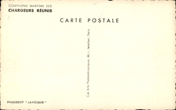 CPA Compagnie des Chargeurs Réunis, Paquebot Lavoisier