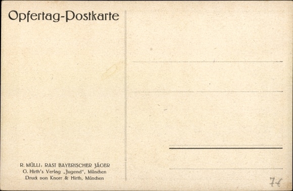 Artist PC Mülli, R., Rast Bavarian hunter