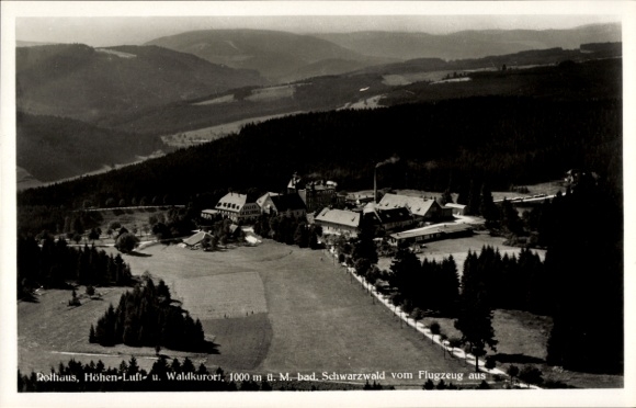 Ak Rothaus Grafenhausen im Schwarzwald, Fliegeraufnahme
