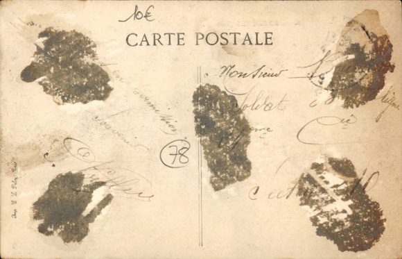 Postcard Achères Yvelines, intersection