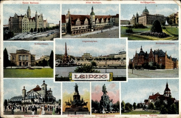 KP z Lipska, Wystawa Sasko-Turyńska 1897, Nowy Ratusz, Stary Ratusz, Dwór Cesarski...
