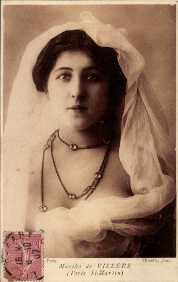 PC Variety Artist Martha de Villers, Porte Saint Martin, portrait