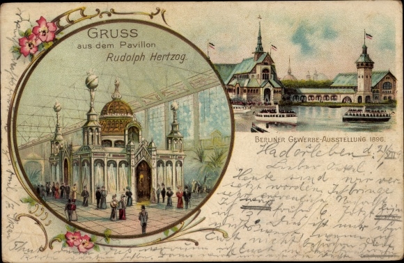 lito Berlin, Targi Berlińskie 1896, Targi Światowe, Pawilon Rudolfa Hertzoga