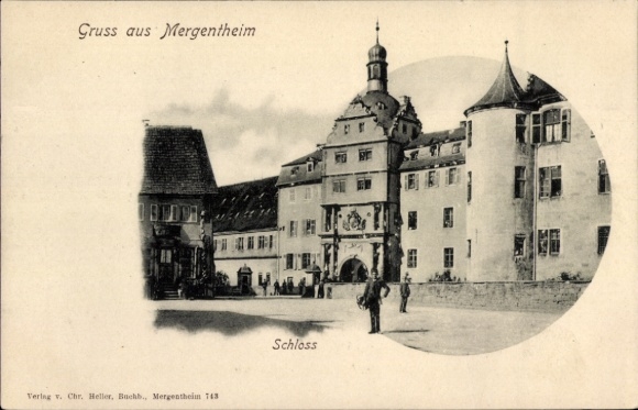 PC Bad Mergentheim in Tauberfranken, Castle, Greetings from the publisher v. Chr. Heller