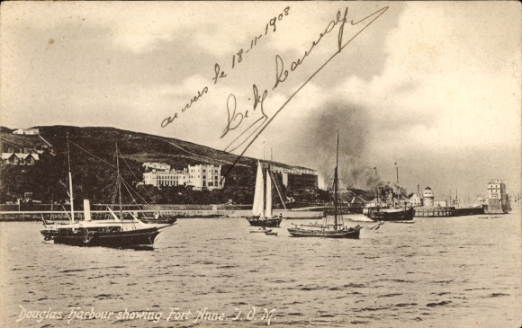 PC Douglas Isle of Man, Port of Fort Anne, Ships, Year 1908