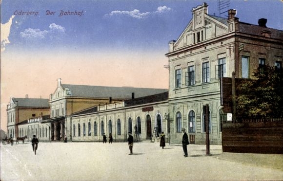 Postcard Bohumín Oderberg Region Moravian Silesia, Railway Station