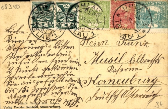 Postcard Schwarzenberg in the Ore Mountains Saxony, castle, house views