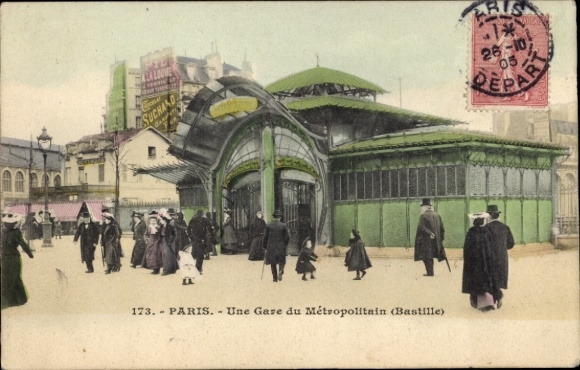 PC Paris IV., A Metropolitan Station, Bastille