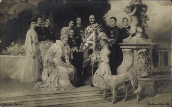 Artist PC Keller, Ferdinand, German Imperial House under Kaiser Wilhelm II., greyhound
