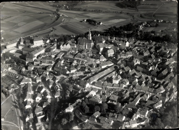 Postcard Sulzbach in the Hunsrück, aerial photograph