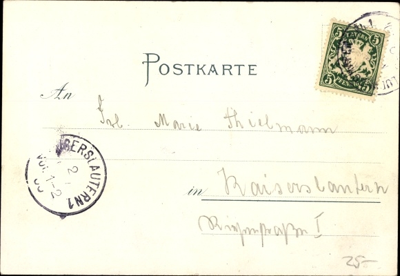 litho Ludwigshafen am Rhein, Beierse herberg. Hies'l