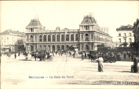 Postcard Brussels Brussels, Gare du Nord