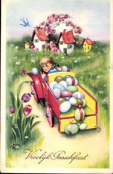 Set of 50 AK Easter chicks, lambs, religion etc.