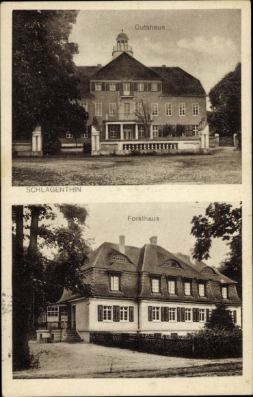 Ak Schlagenthin im Jerichower Land, Gutshaus, Forsthaus