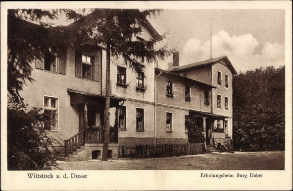 Postcard Alt Daber Wittstock Dosse in the Prignitz, Burg Daber rest home