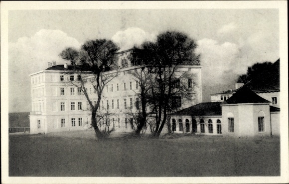 Postcard Seebad Heiligendamm Bad Doberan, recreation center for workers of the SVA Mecklenburg, guest house
