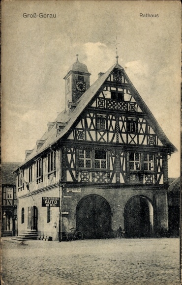 Ak Groß Gerau in Hessen, Rathaus