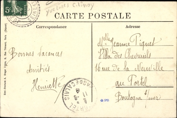Postcard Juziers Yvelines, Chateau de la Sergenterie