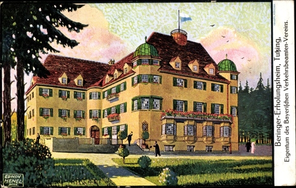 Artist PC Henel, Edwin, Tutzing in Upper Bavaria, Beringer convalescent home