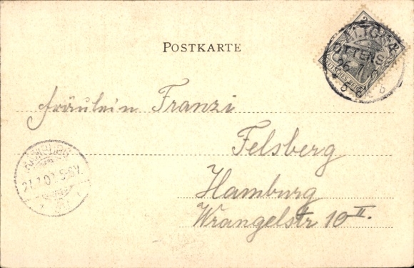 Postcard Hamburg Altona Ottensen, Flotbeker Chaussee