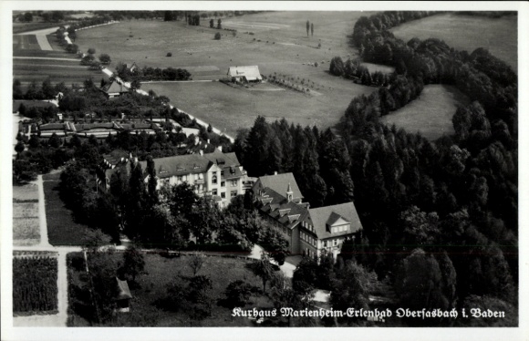 Postcard Erlenbad Obersasbach Sasbach in the Ortenau, aerial photograph