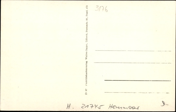 Postcard Heessel Hemmoor in the district of Cuxhaven, city views, general store
