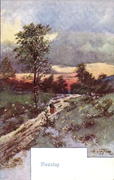 Artist Postcard Tuesday, Landscape, Path