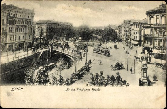 9 starych pocztówek Berlin, różne widoki