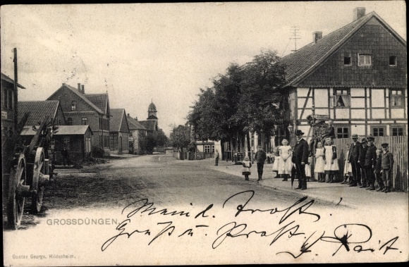 Ak Groß Düngen Bad Salzdetfurth, Kinder an der Dorfstraße