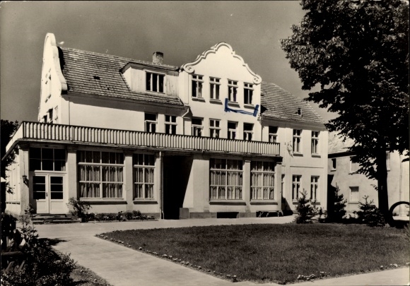 Postcard Crivitz in Mecklenburg, Christian retirement home Elim
