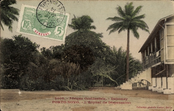 Ak Porto Novo Dahomey Benin, L'Hopital de Dispensaire, Krankenhaus